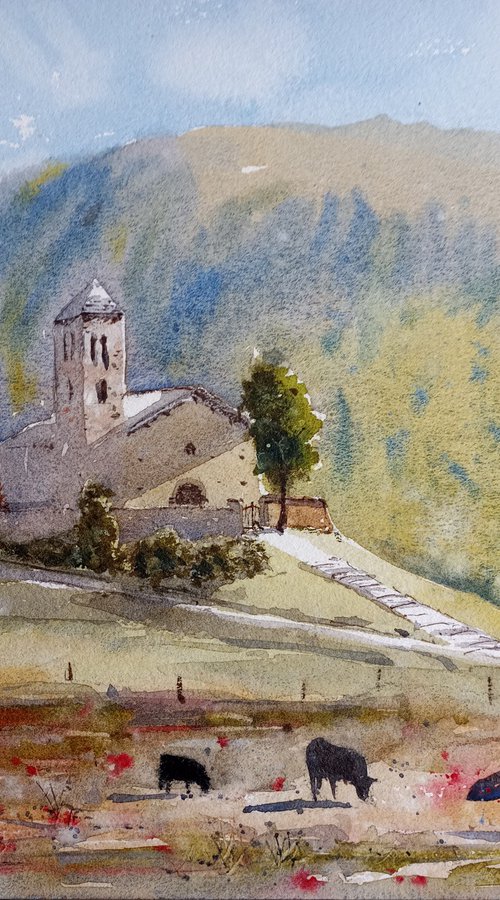 Church of San Gian, Engadin, Swiss by Tollo Pozzi