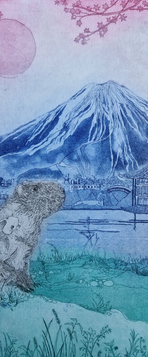 Capybara Japan by Jane Daniell