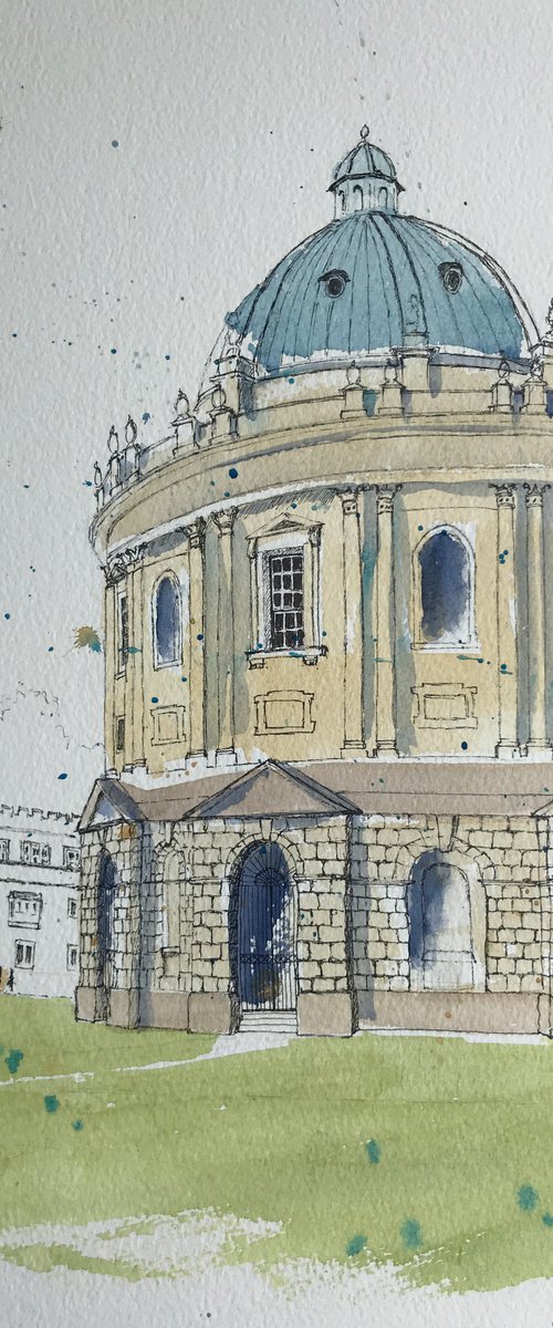 Radcliffe Camera, Oxford - An Original Pen & Wash Painting by JANE  DENTON