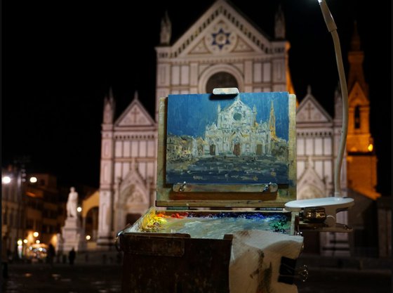 Nocturne Santa Croce Florence