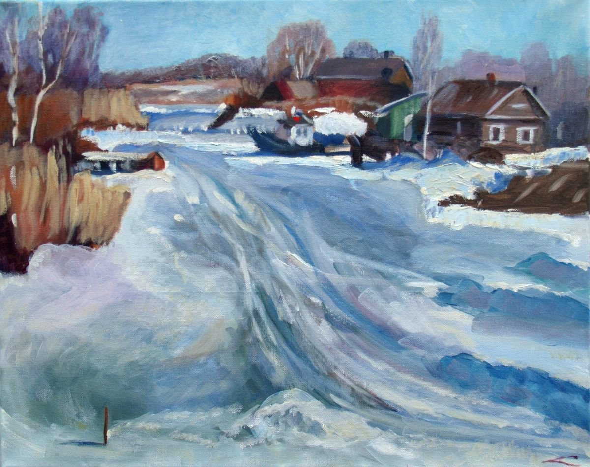 Winter landscape by Elena Sokolova