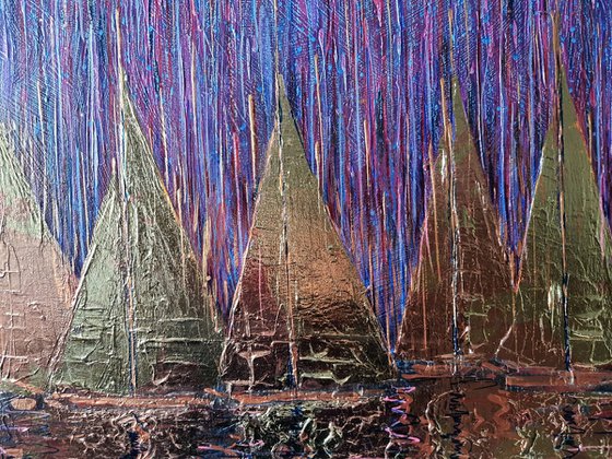Golden Sails (diptych)