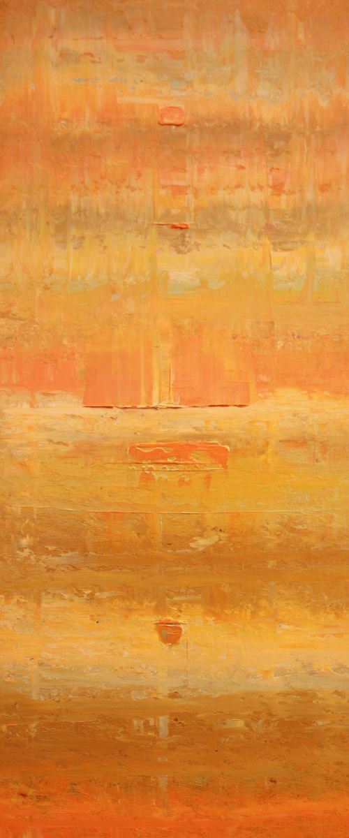 Abstract Gold Orange Ochre Concept by Robert Lynn