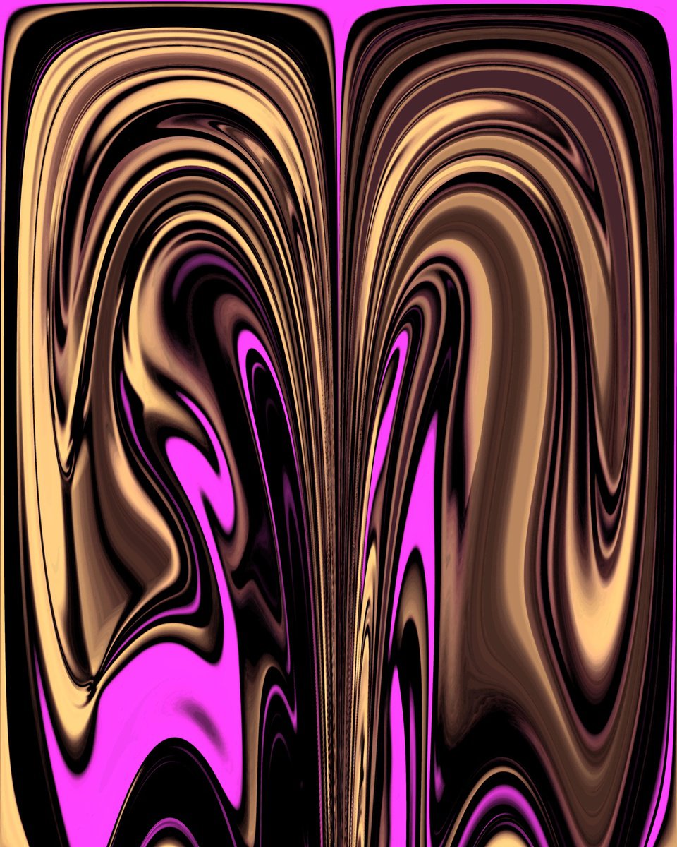 Geometric Abstract Giclee Print By Hal Bohner, 24 X 30, Deep Breath, Original Artwork