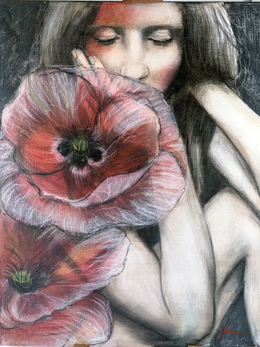 Red Poppies by Maria Romano