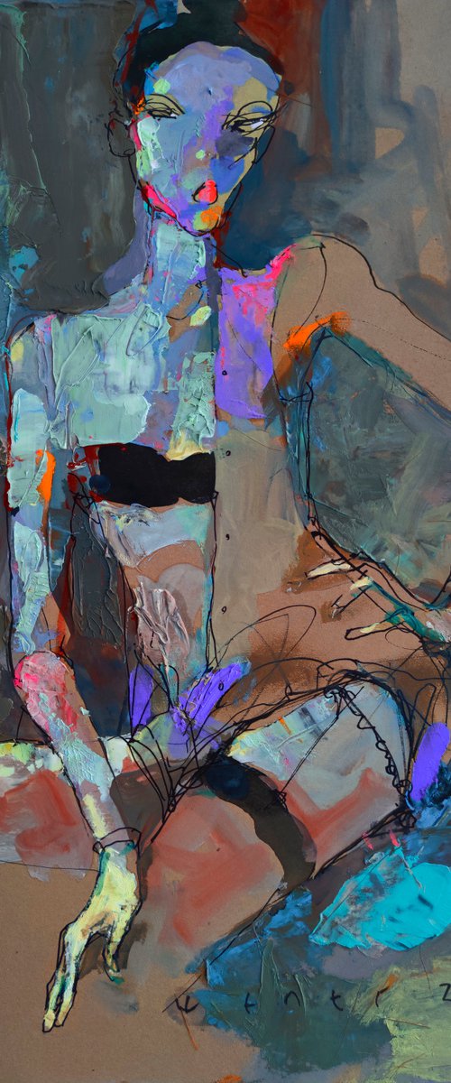 In a peignoir by Victor Sheleg