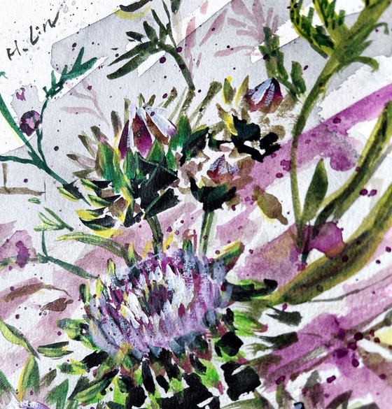 Every Day Start Anew - Artichoke Flower