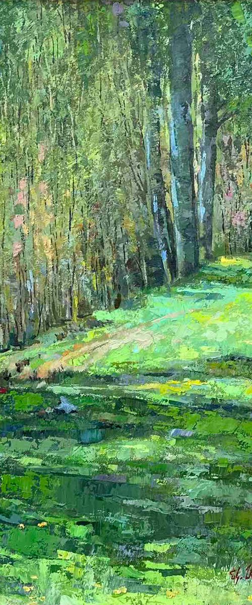 In a Poplar Grove by Aramayis Khlghatyan