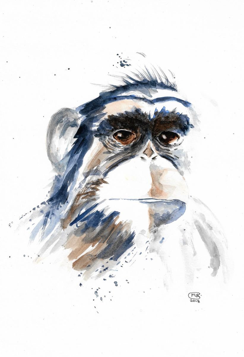 CHIMPANZEE, Monkey by MARJANSART