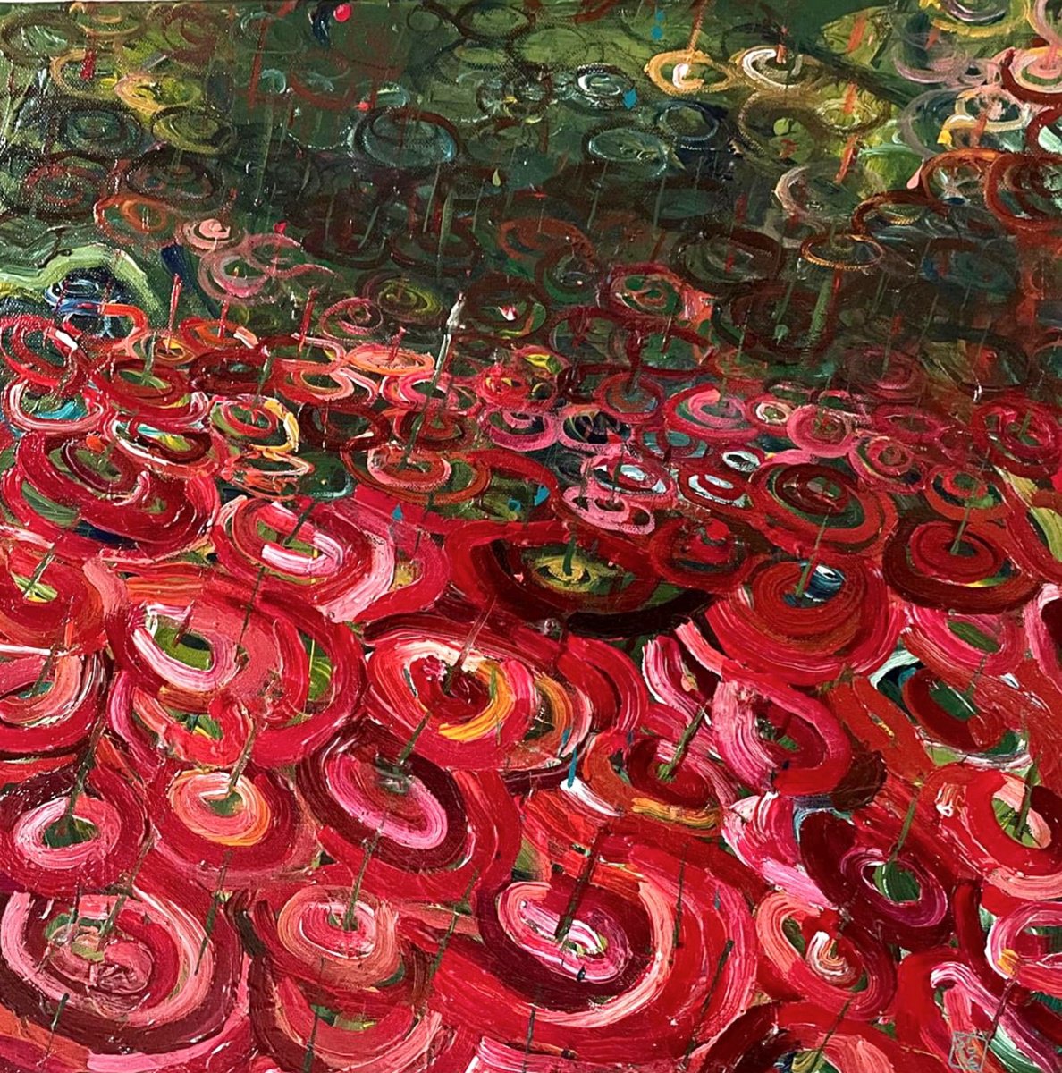 La Pluie N.3 By Kiro, 20 X 20, Artwork For Sale On Artfinder