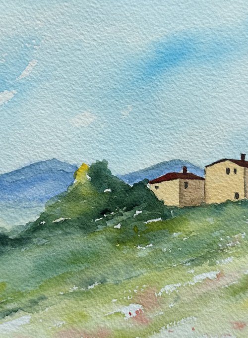 Landscape Watercolor by Irina Anis