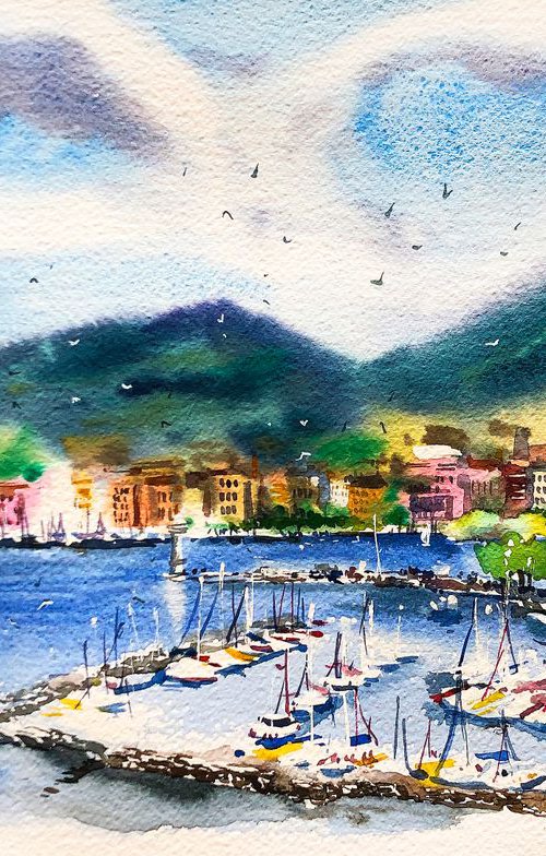 Panorama of Geneva by Ksenia Astakhova