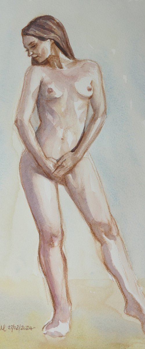 Standing female nude by Rory O’Neill