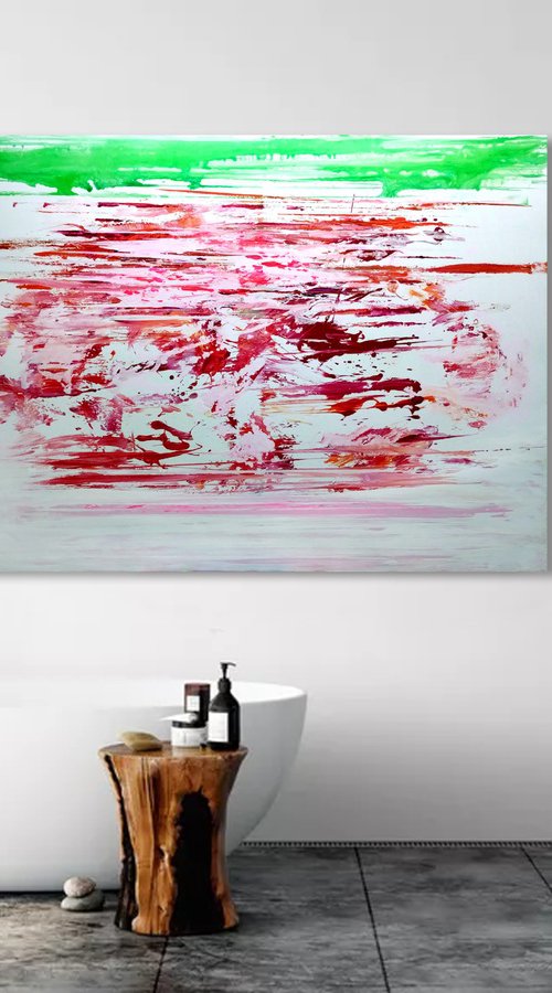 Extra large 160x120 abstract painting " Paganini" by Veljko Martinovic