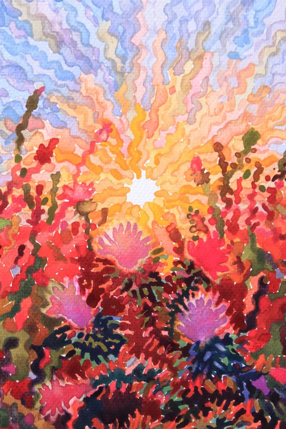 Pink Thistle Blossom