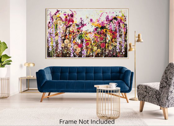 Roseberry Fields Abstract Floral Landscape