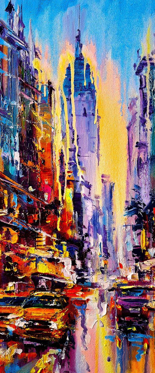 Abstract cityscape (New York) by Andrej  Ostapchuk