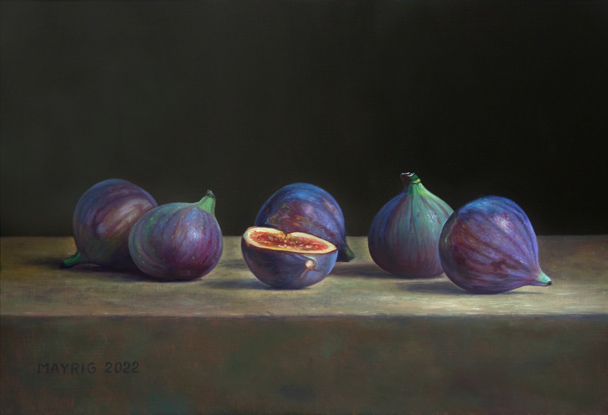 Photorealistic Still Life Oil Painting By Mayrig Simonjan, 16 X 11", Sweet As Wine, Original Artwork