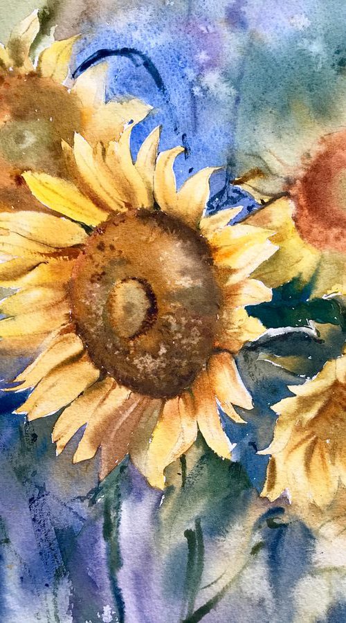 Sunflowers by Eugenia Gorbacheva