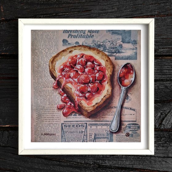 Cherry Jam Toast
