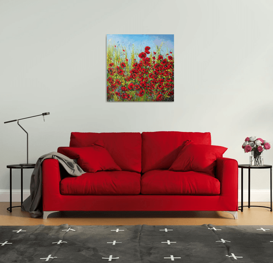 Flower Landscape "Poppies"