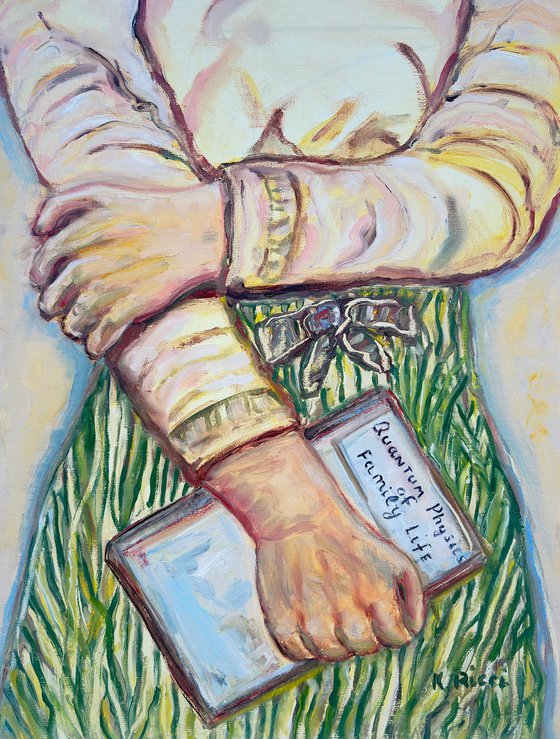 Woman Holding a Book