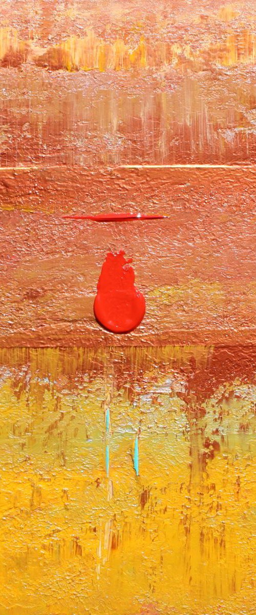 Abstract Copper Concept 1 by Robert Lynn
