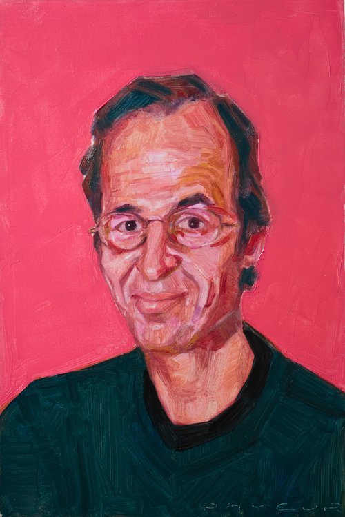 modern pop art portrait of a french singer: Jean-Jacques Goldman by Olivier Payeur