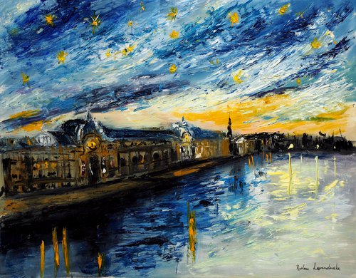 Starry Night over Paris, Musée d'Orsay by Ruslana Levandovska