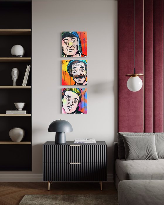 El Chavo Del Ocho Triptych