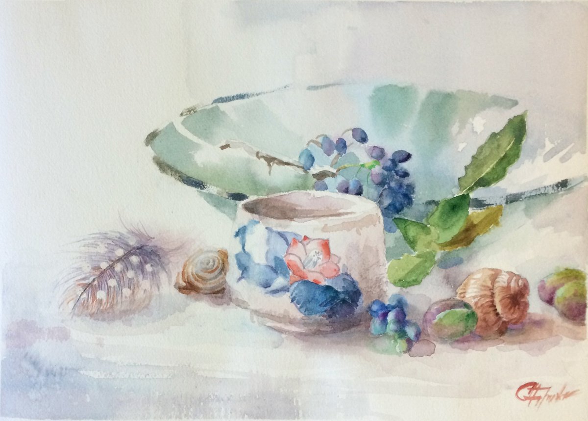 still life with a cup by Svitlana Druzhko