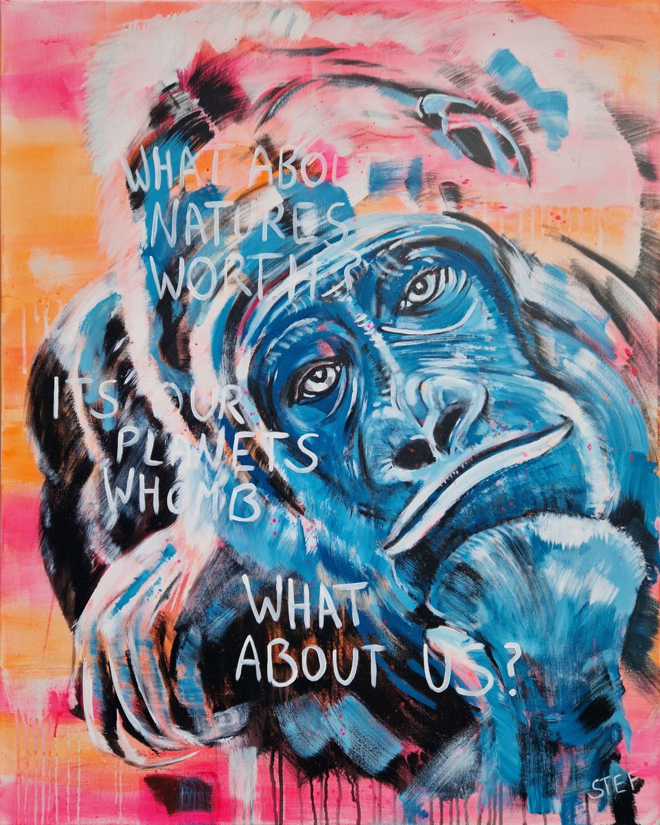 Gorilla #3 By Stefanie Rogge, 31 X 39, Artwork For Sale On Artfinder