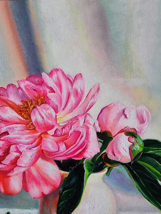 "Pink silk "   peonies flower 2021