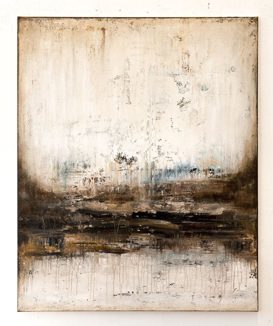 Brown abstract painting ZM870