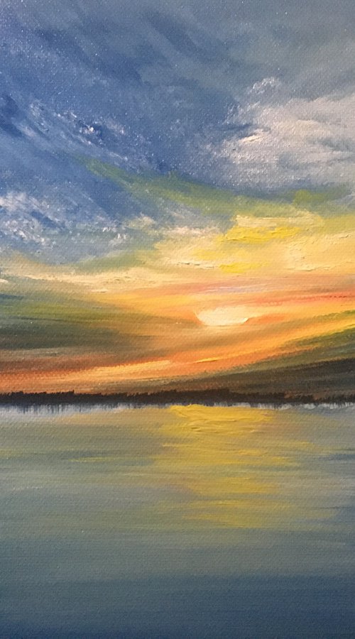 The dance of the Sun and Sky by Timea  Valsami