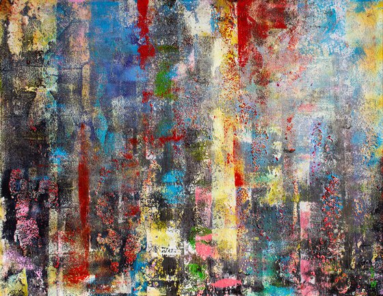 Colors of big city (framed)