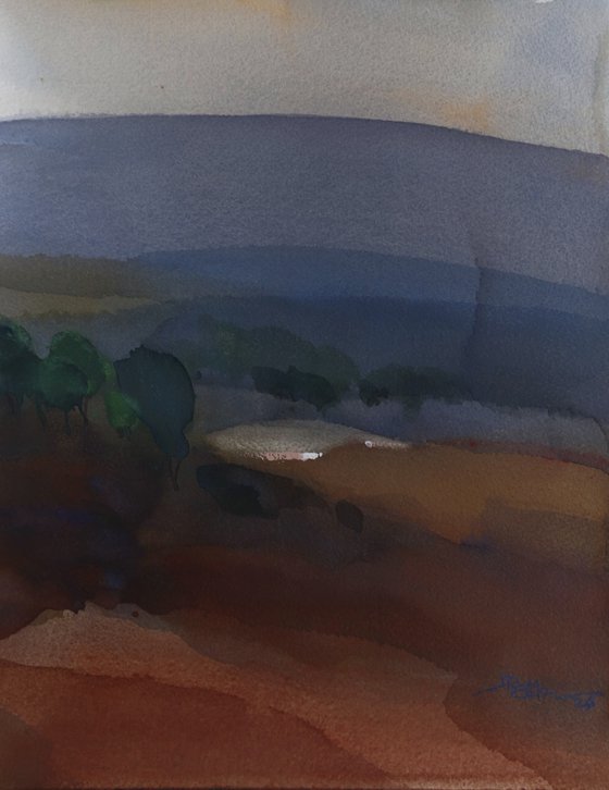 Lake sliver by evening light 2