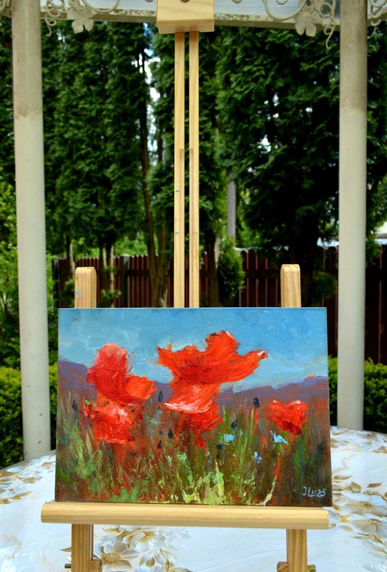Coral Poppies 21X30