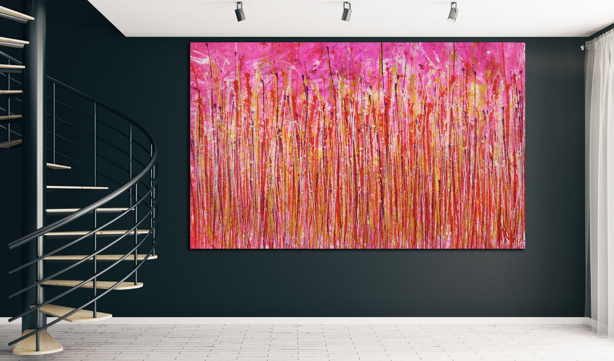 A Closer Look (Forever Pink L.a. Sunset) By Nestor Toro, 69 X 45, Artwork For Sale On Artfinder