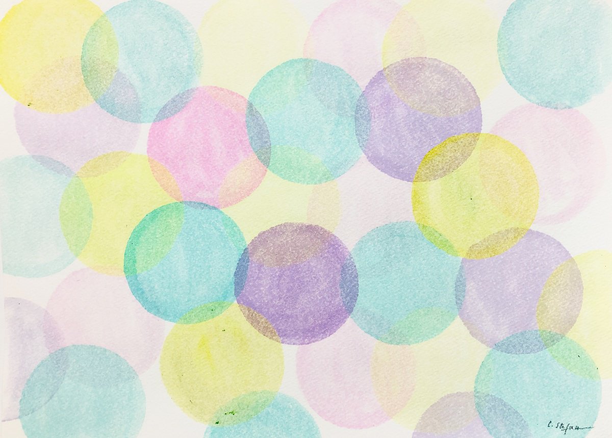 Pastel circles by Cristina Stefan