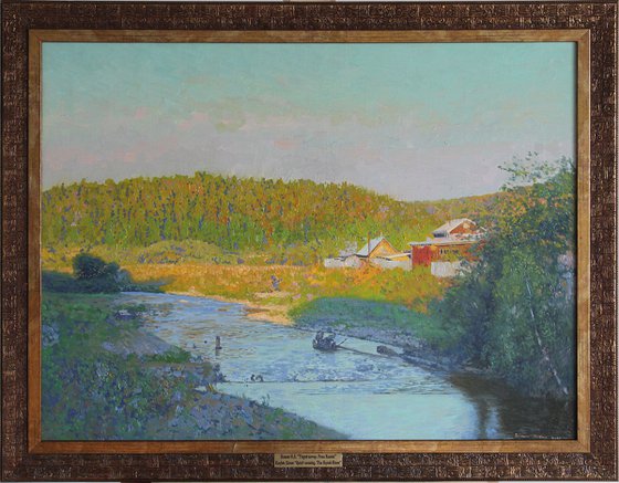 Quiet evening. The Kynok River