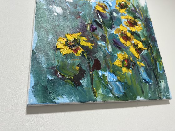 Sunflowers landscape