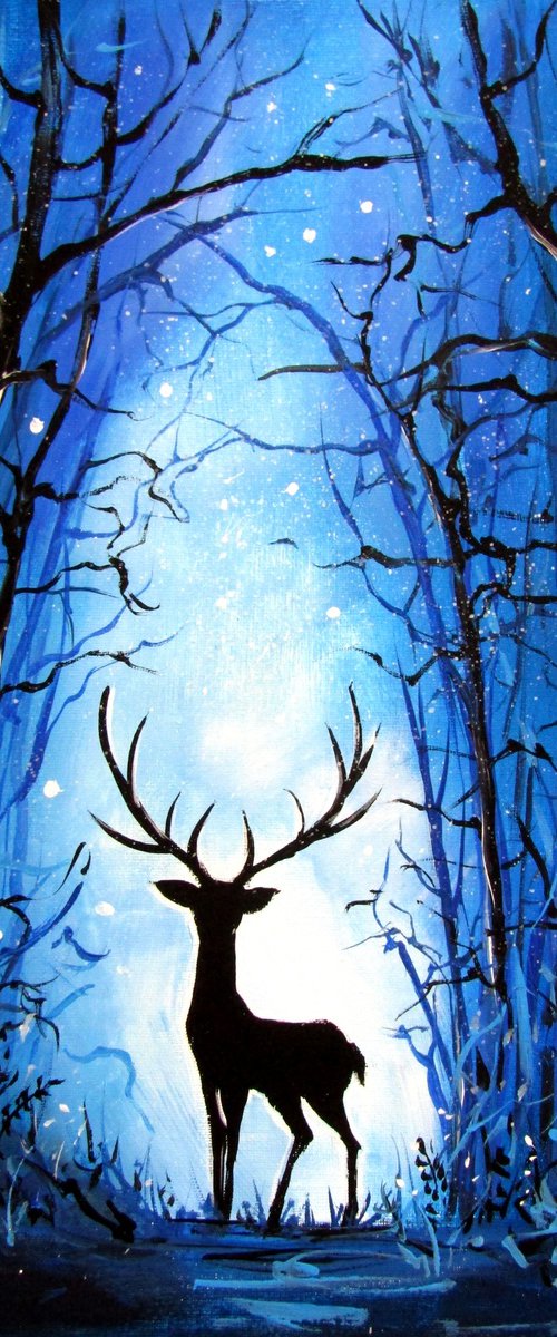 Deer in the forest by Kovács Anna Brigitta