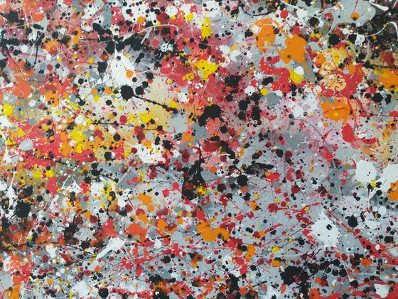 Abstract acrylic by M.Y.
