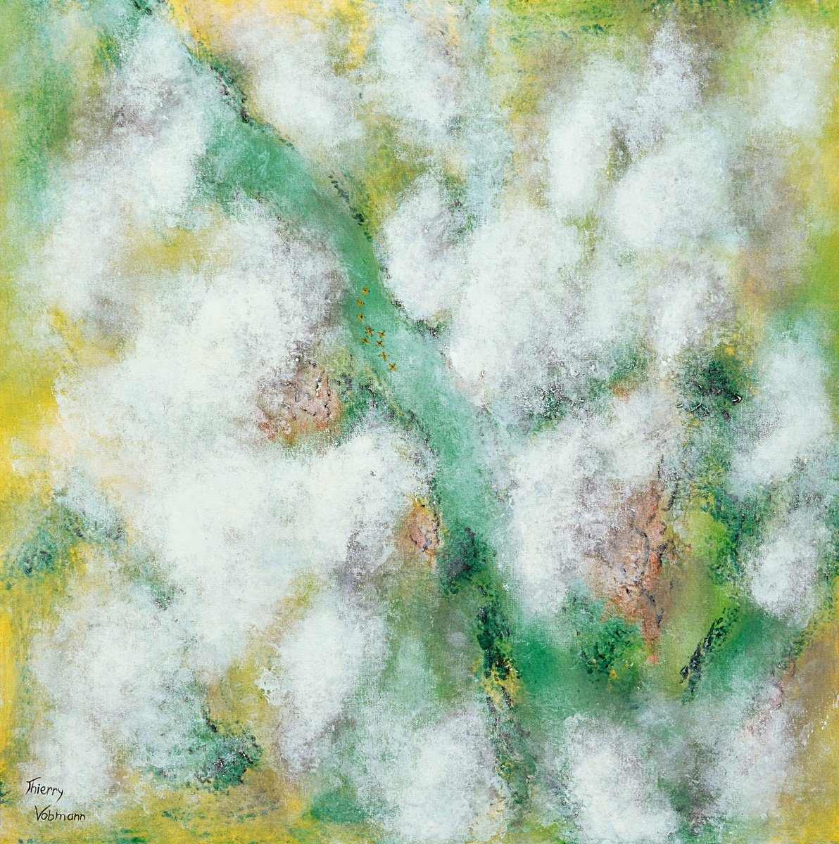 Walking Over The Clouds By Thierry Vobmann. Abstract ., 28 X 28, Artwork For Sale On Artfinder