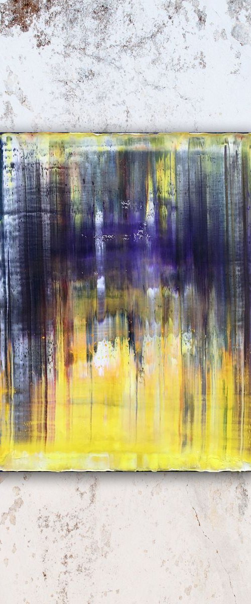 "Purple Rain" - FREE USA SHIPPING - Original PMS Abstract Oil Painting On Canvas - 16" x 20" by Preston M. Smith (PMS)