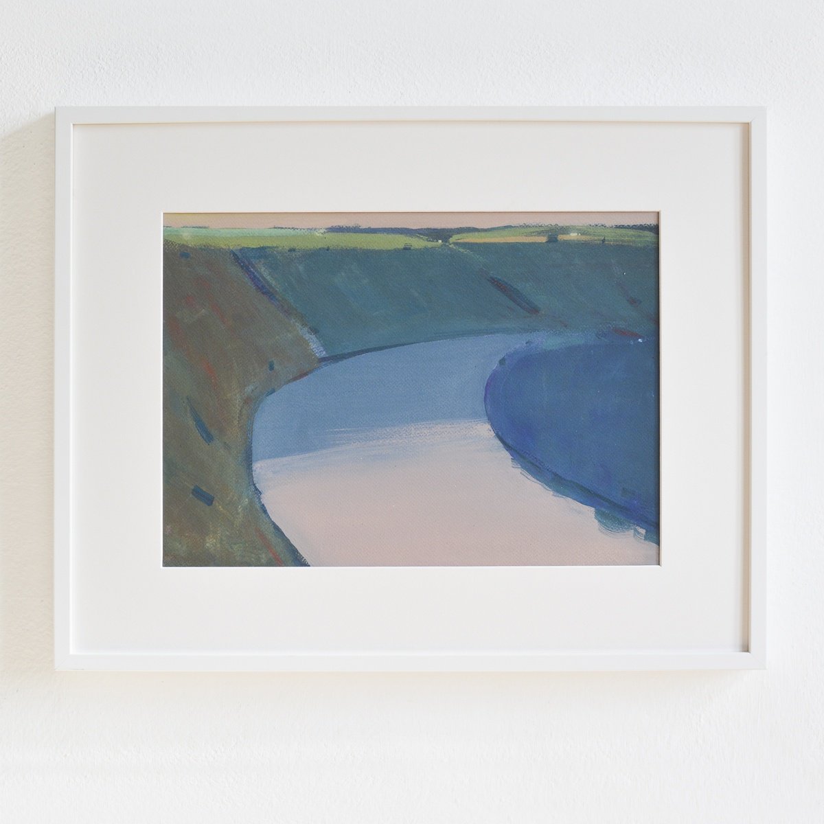 Impressionistic Landscape Painting By Igor Nekraha, 22 X 18, Dnister River, Original Artwork