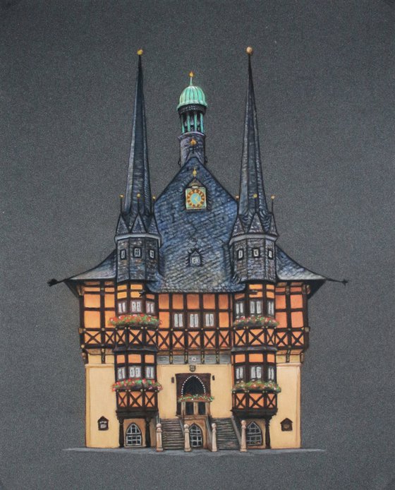 Wernigerode old halftimbered townhall