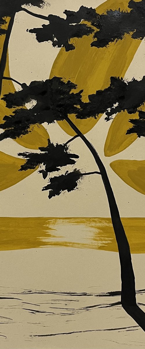 Ocher sun at Cap Coz by Cadiou Frederic