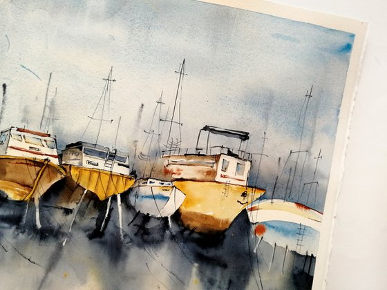 Boat painting